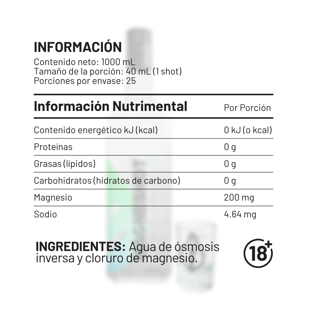 MagneShot Cloruro de Magnesio 50 porciones