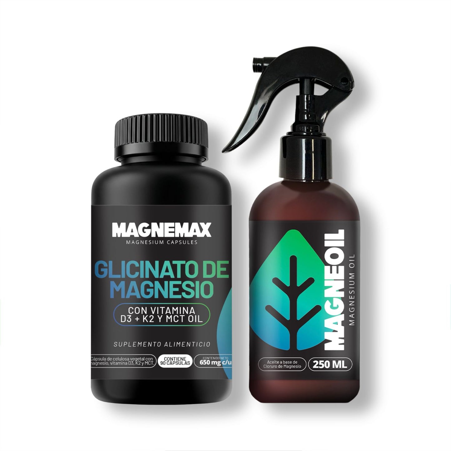 MagneKit Synergy | Glicinato de Magnesio + Aceite de Magnesio