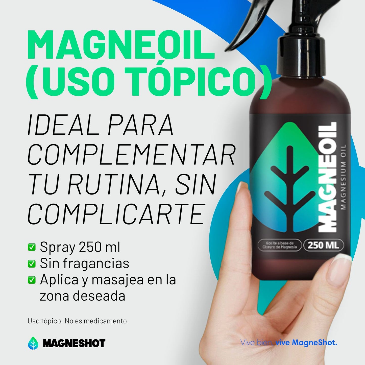 MagneKit Synergy | Glicinato de Magnesio + Aceite de Magnesio